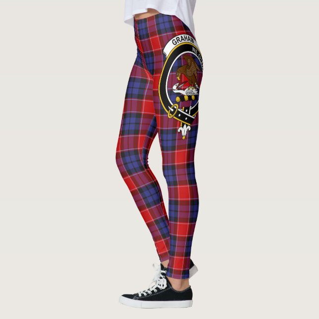 Leggings Scotstee Clan Graham de Menteith Red Crest Tartan (Gauche)