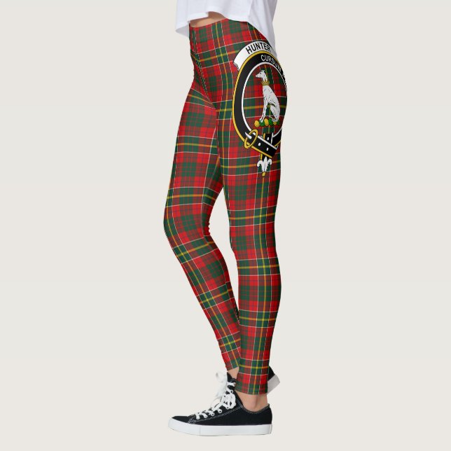 Leggings Scotstee Clan Hunter USA Crest Tartan Women (Gauche)