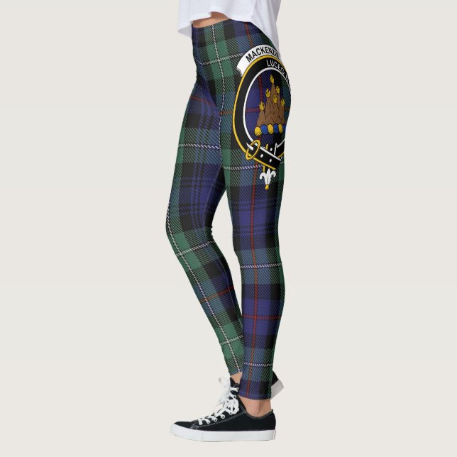 Leggings Scotstee Clan MacKenzie Moderne Crête Bleue Tartan (Gauche)