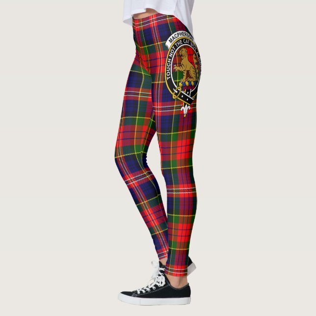 Leggings Scotstee Clan MacPherson Ancient Crest Tartan (Gauche)