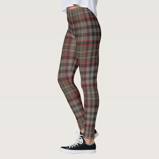 Leggings Scotstee Clan Nicolson Chasse Tartan Patiné (Gauche)