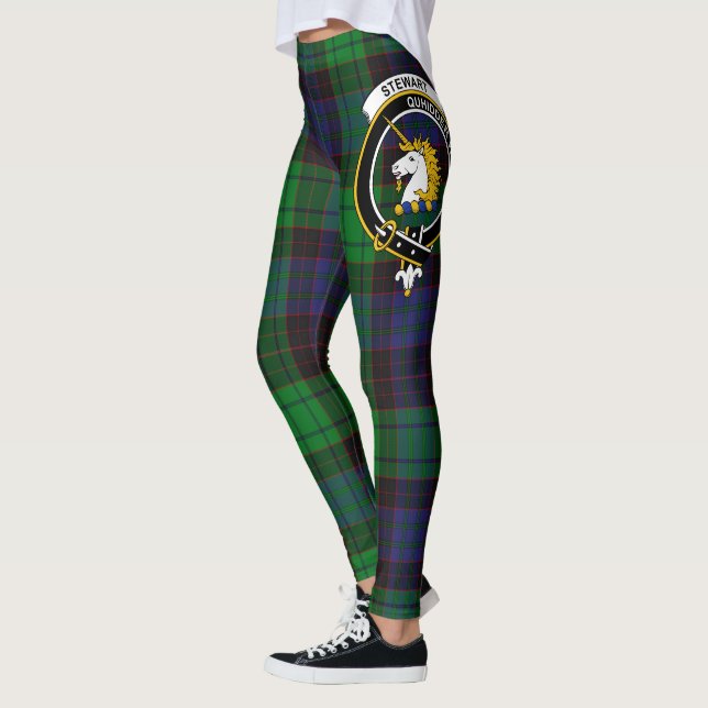 Leggings Scotstee Clan Stewart Old Modern Crest Tartan (Gauche)