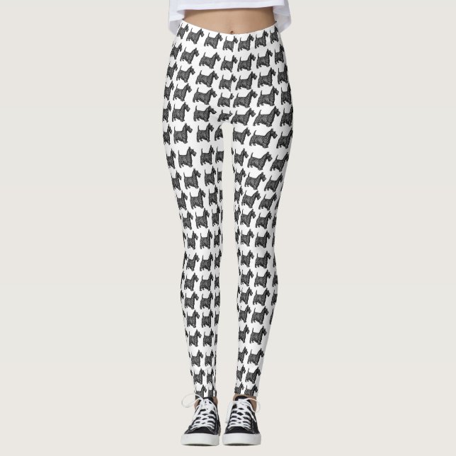 Leggings Scottish Terriers (Devant)