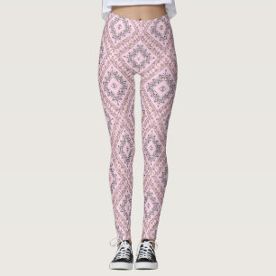 Leggings Seamless ornamental decor beads pearl jewelry