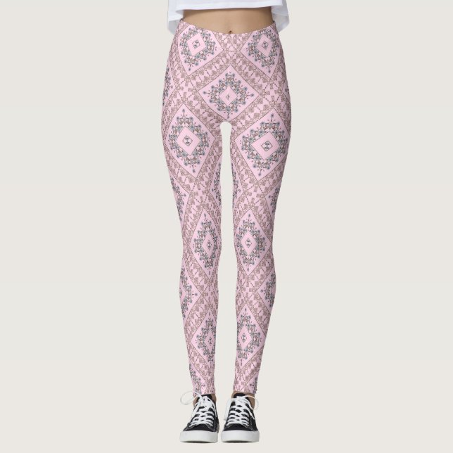 Leggings Seamless ornamental decor beads pearl jewelry (Devant)
