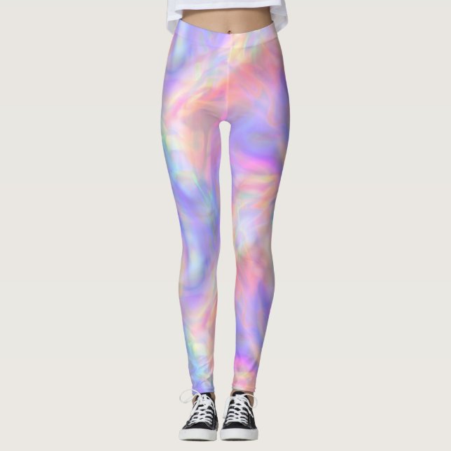 Leggings seconde vue, holo pastel : (Devant)