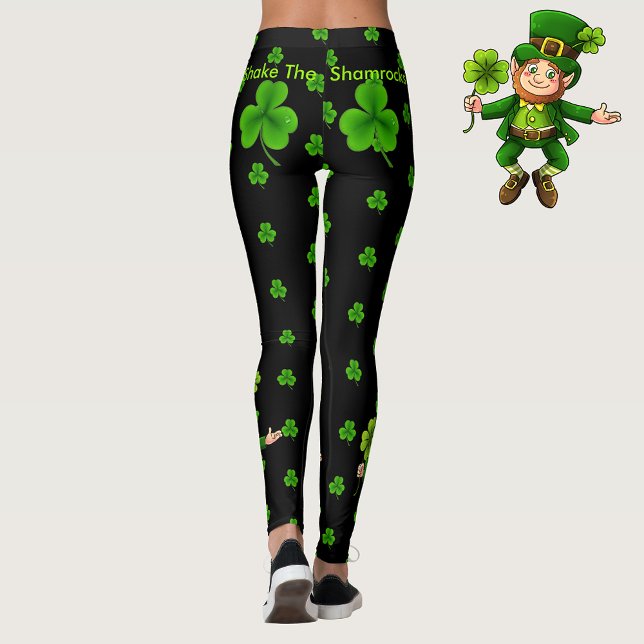 Leggings Secouer Les Légendes Shamrocks de la Saint Patrick (Créateur téléchargé)