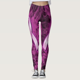Leggings Sensibilisation au cancer du sein