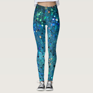 Leggings Séquins Sparkle : Macro Abstrait Arrière - plan