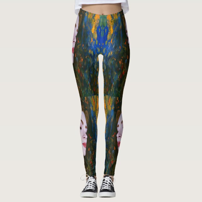 Leggings "Sérénité pétale" - Femmes dans l'eau (Devant)