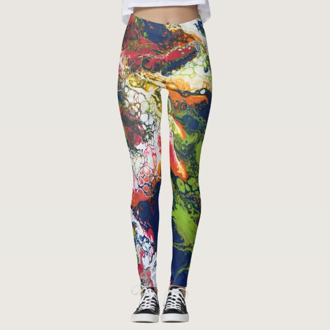 Leggings Série de rayonne fondue - Acrylique pour la peintu (Devant)