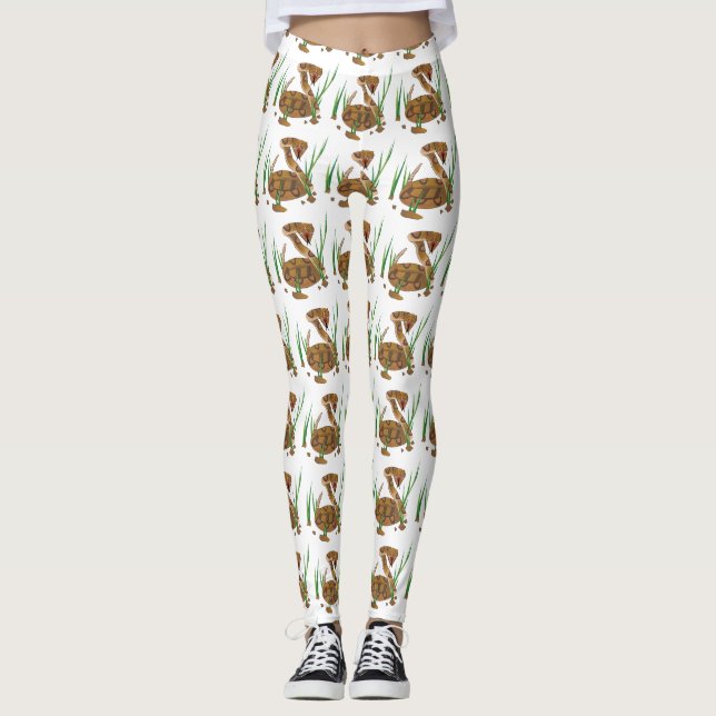 Leggings Serpent dans l'herbe (Devant)