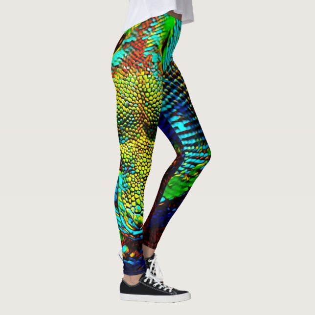 Leggings Serpent d'arc-en-ciel (Droite)