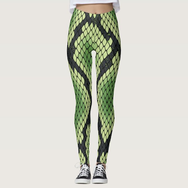 Leggings Serpent vert (Devant)