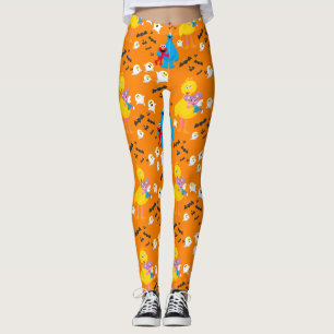 Leggings Sesame Street Halloween chauves-souris et fantômes