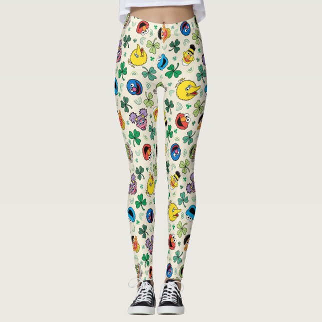 Leggings Sesame Street St. Patrick's Day Motif (Devant)