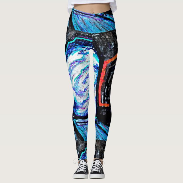 Leggings Seul avec l'abîme brillant (Devant)