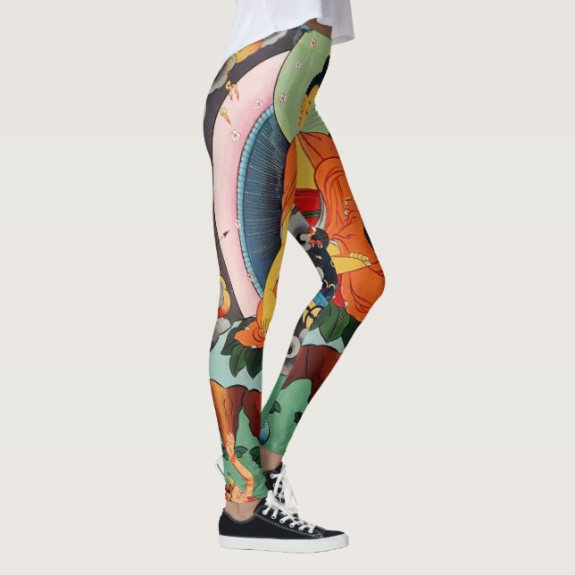 Leggings Shakyamuni Bouddha peinture, Himalaya - Dharma (Droite)