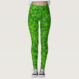 Leggings Shamrock Clover Feuille St. Patrick's Day Festive