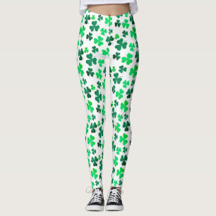 Leggings Shamrock Clover Leaf Irlande