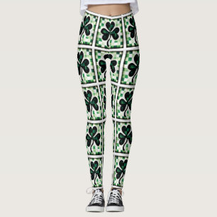 Leggings Shamrock Patchwork