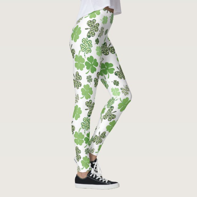 Leggings Shamrocks et trèfle de la Saint Patrick (Droite)