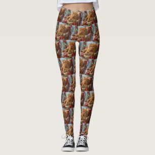 Leggings Shar Pei Chien Fête de Noël