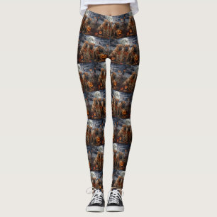 Leggings Shar Pei Halloween Éffrayant