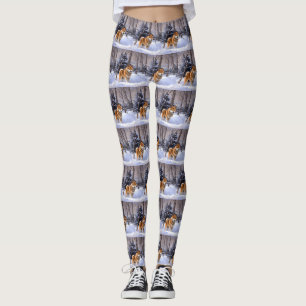 Leggings Shiba Inu Laissez Neige Noël