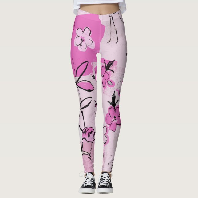 LEGGINGS SHINNY LE ROSE (Devant)