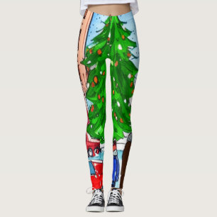 Leggings Shopping de Noël