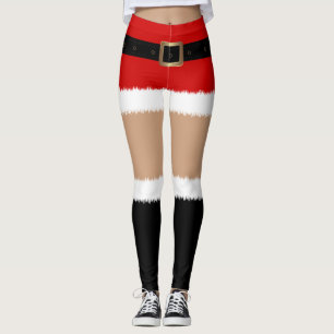 Leggings Shorts de rouge de l'aide de Père Noël