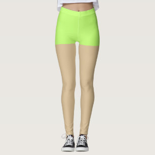 Leggings shorts tendance néon faske pour ados l Green