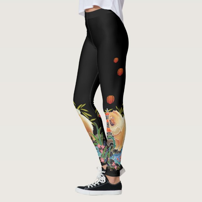 Leggings Sigles de NEGMAO - changement de couleur arrière - (Gauche)