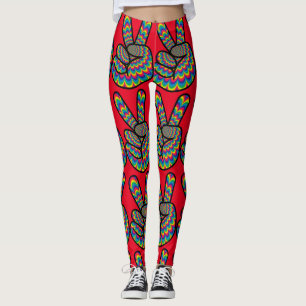 LEGGINGS SIGNE HIPPIE PAIX PANTES YOGA