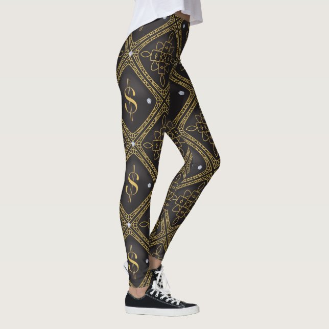 Leggings Signes et diamants en dollars (Droite)