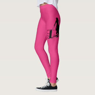 Leggings Silhouette de cheval d'emballage de baril de