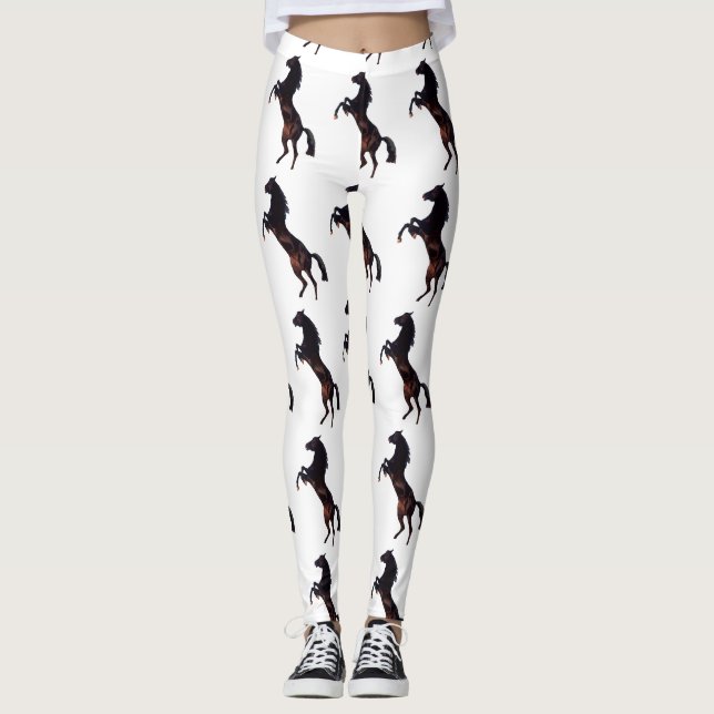 Leggings Silhouette du cheval (Devant)