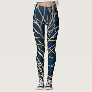 Leggings Silhouette Silhouette Silhouette Conception Bleue 