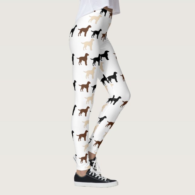 Leggings silhouettes de couleur de labrador retriever (Droite)