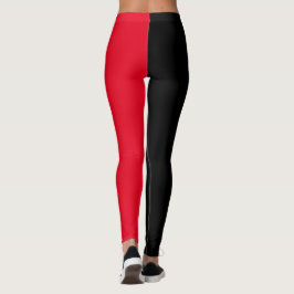 Leggings Simplicité d'accrochage des yeux noirs et rouges