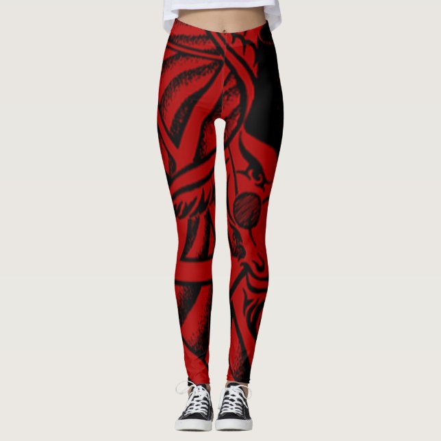 Leggings Sinagogue des guêtres de Satan Baphomet (Devant)