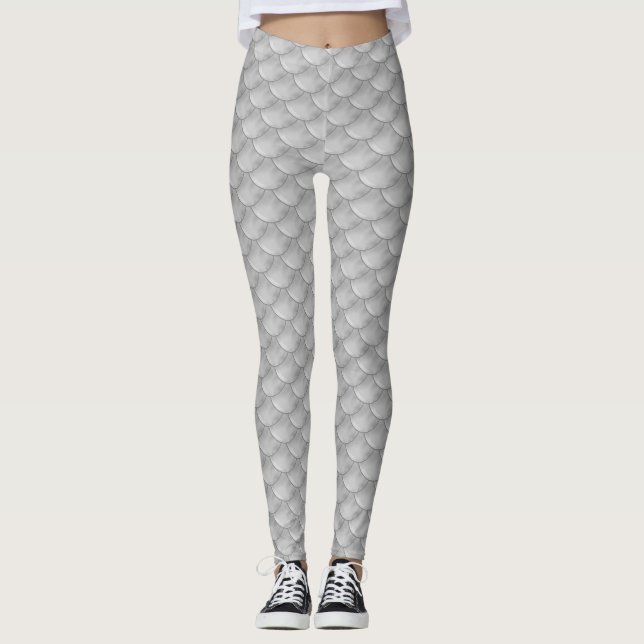 Leggings Sirène à écaille de poisson (Devant)