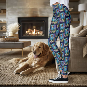 Leggings Sirène Mystique Océan Fantastique Vie Bleue de la