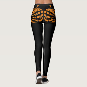 Leggings Skeleton main sur Citrouille Booty Drôle Halloween