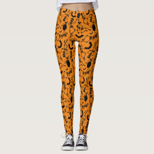 Leggings Skeletons d'Halloween Macabre Dance