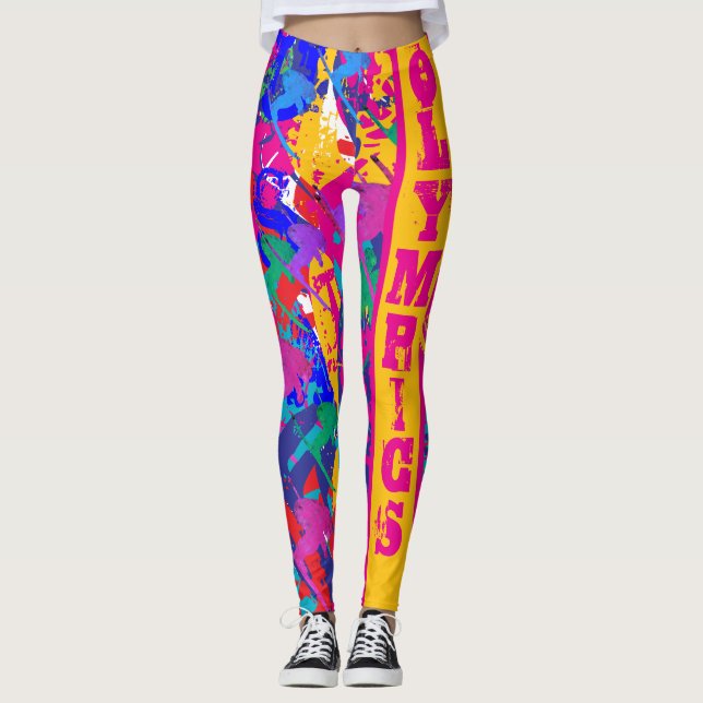 LEGGINGS SKI OLYMPIQUE (Devant)