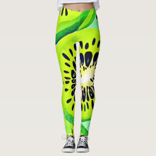 Leggings Slices Kiwi : Vibrant et frais