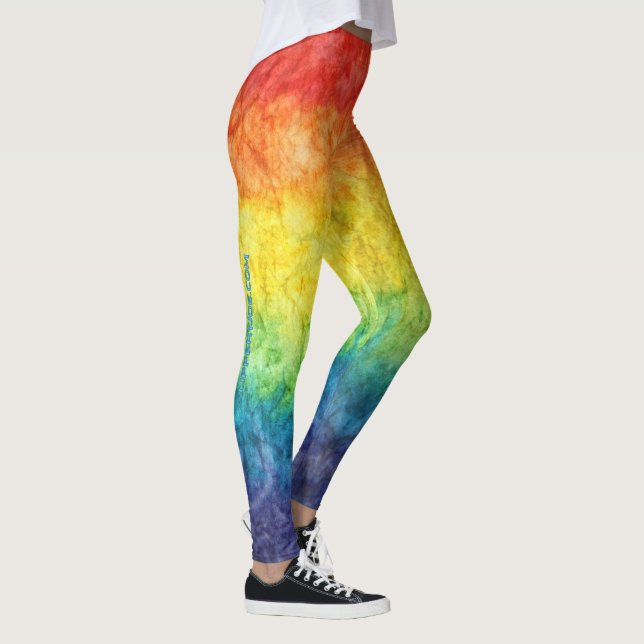 Leggings SlipperyJoe drapeau gay pride couleurs arc-en-ciel (Droite)