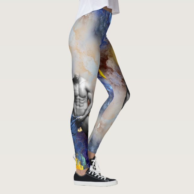 Leggings SlipperyJoe's musculaire physique chemise vapeur (Droite)